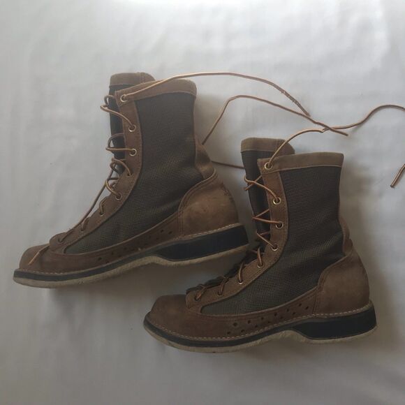 Danner River Gripper Felt Bottom Wading Fishing Boots Leather Mesh Men 6 M Brown - Picture 12 of 13